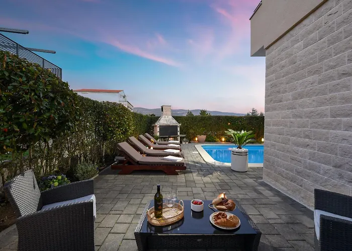 בית נופש My Dalmatia - Sea View Bella With Private Heated Pool And Jacuzzi